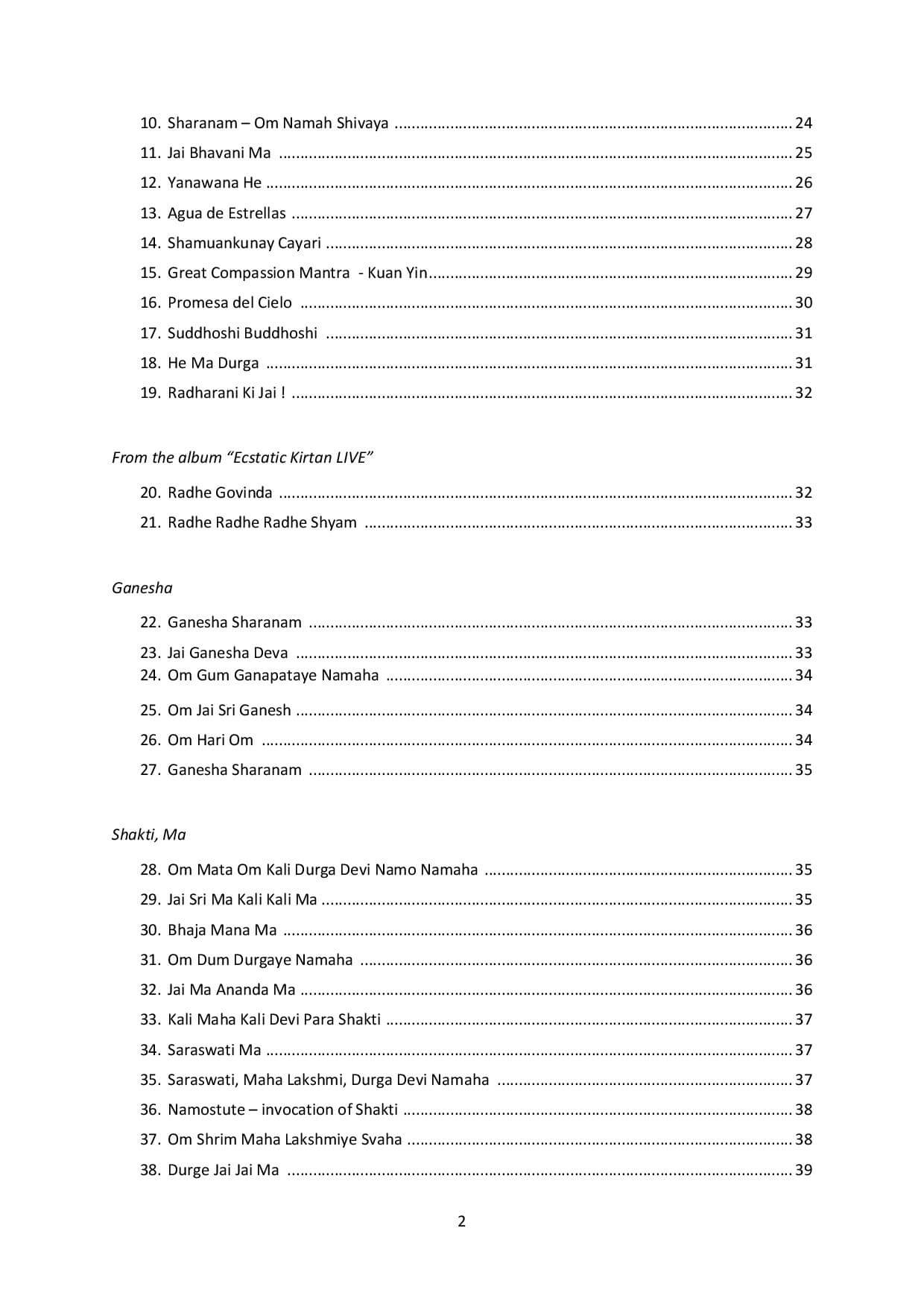 Mantra Song Book 108 2 Akari Tamura SongBook